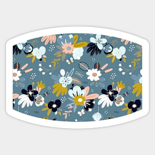 Pretty Floral Flowers Sticker